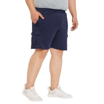 Men Plus Size Rezo Solid Shorts