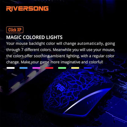 Riversong GM01C Click XP Wired Optical Gaming Mouse