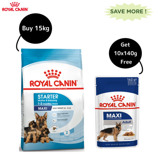 Royal Canin Maxi Starter Dry Dog Food Get Maxi Adult Wet Food