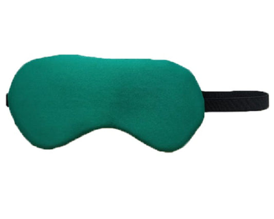 Lushomes Sleep Eye Mask: Light Blocking, Soft, Comfortable for Men & Women. Ideal for Travel, Sleeping, Shift Work. Pack of 1, Green.