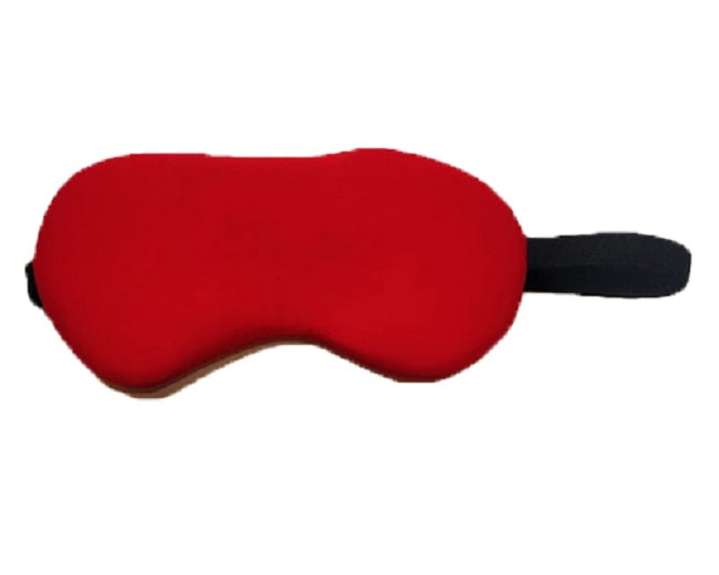 Lushomes Sleep Eye Mask: Light Blocking, Soft, Comfortable for Men & Women. Ideal for Travel, Sleeping, Shift Work. Pack of 1, Red.