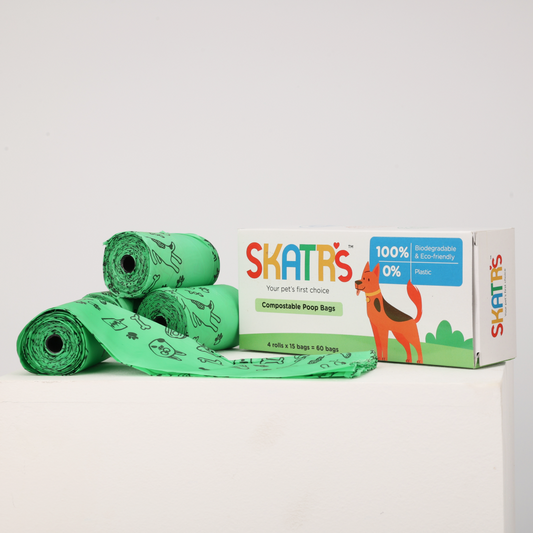 Skatrs Compostable Poop Bags for Dogs and Cats