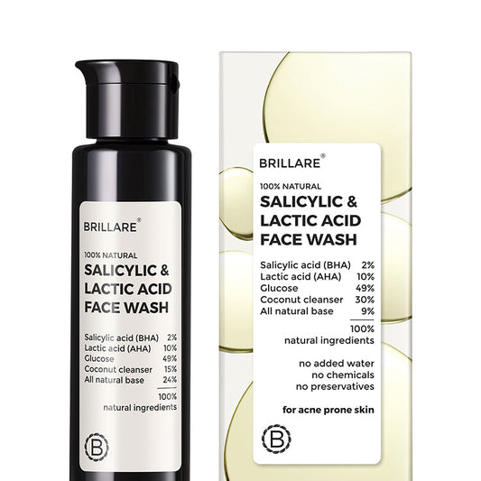 2 Salicylic and 10 Lactic Acid Face Wash for acne prone skin