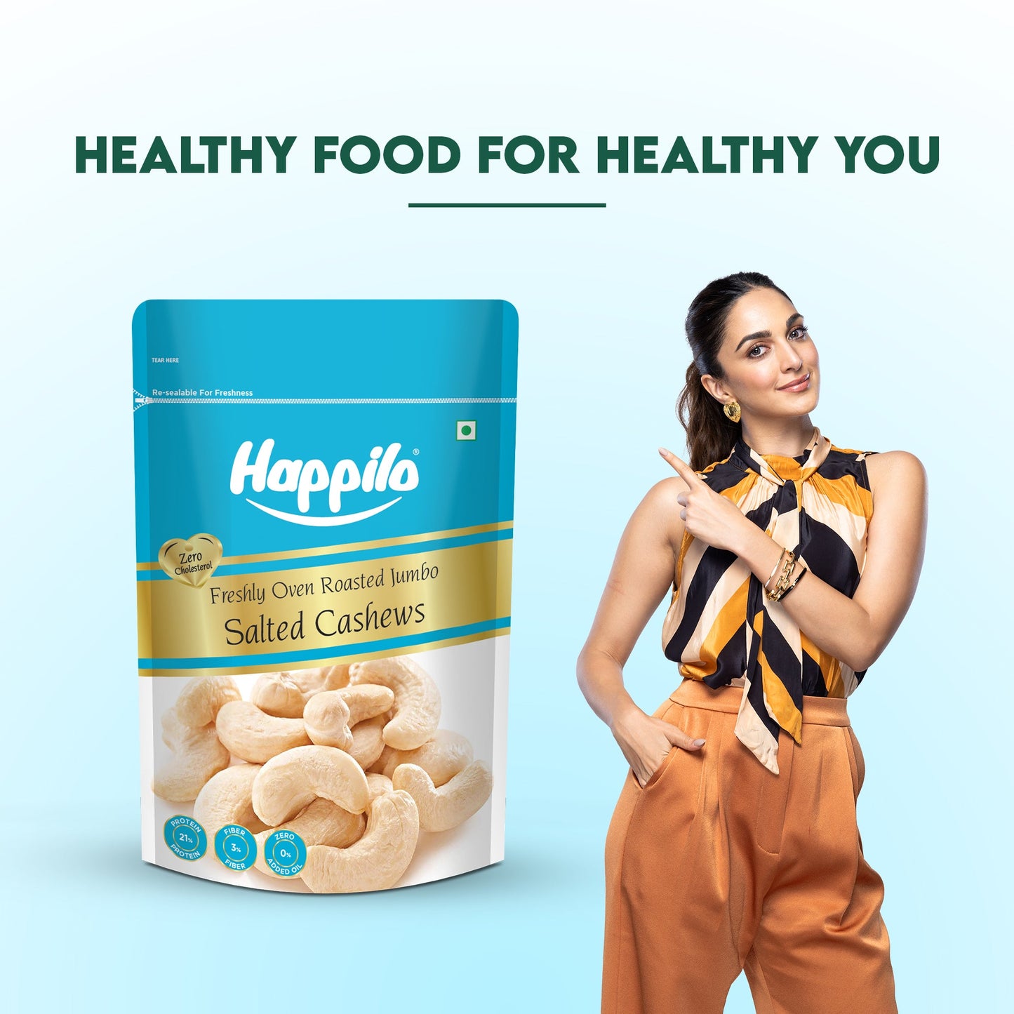 Happilo Roasted  Salted Premium Cashew Nuts