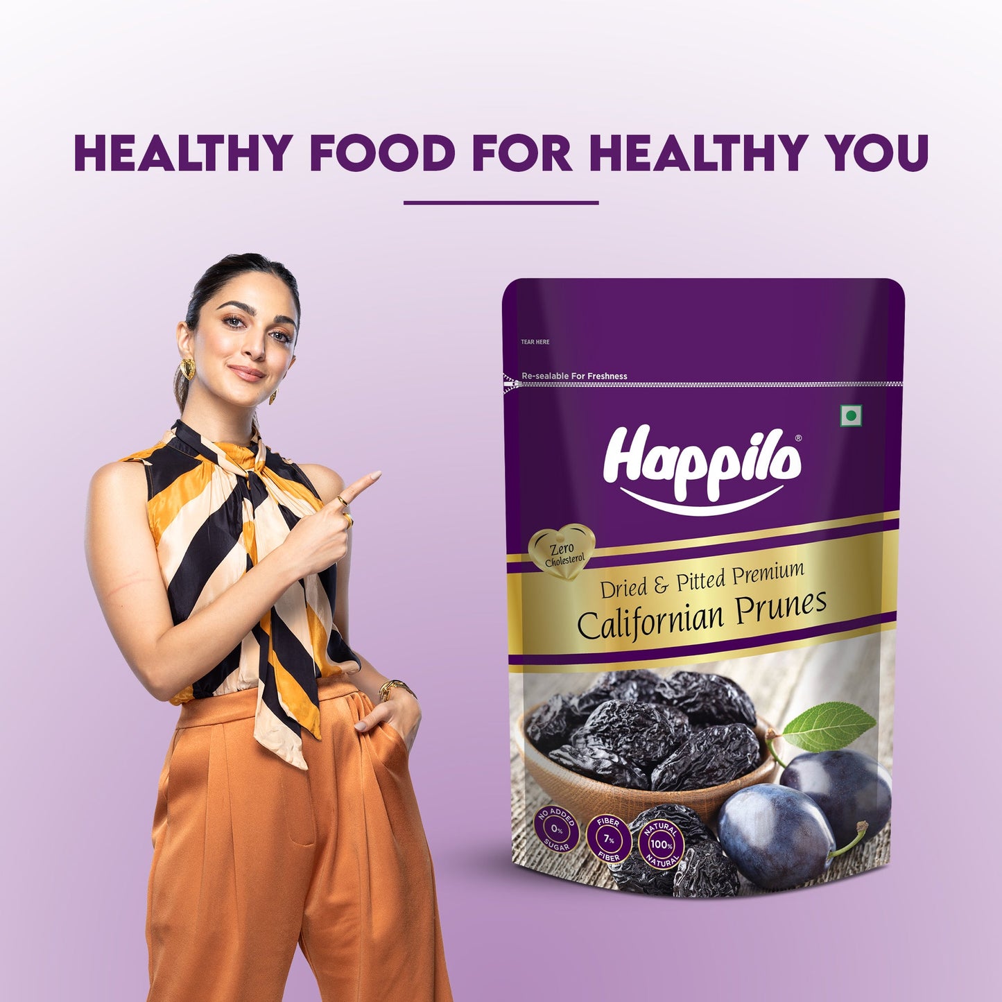 Happilo Premium Dried Californian Pitted Prunes