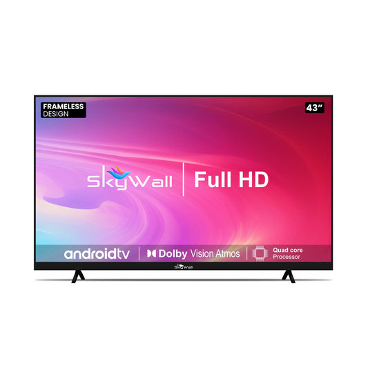 SkyWall 108 cm 43 inches Full HD Smart LED TV 43SWRR With Black Frameless Edition Dolby Audio