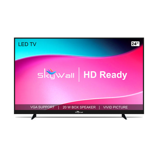 SkyWall 80 cm 32 inches HD Ready LED TV 32SWATV With A Grade Panel slim bezels