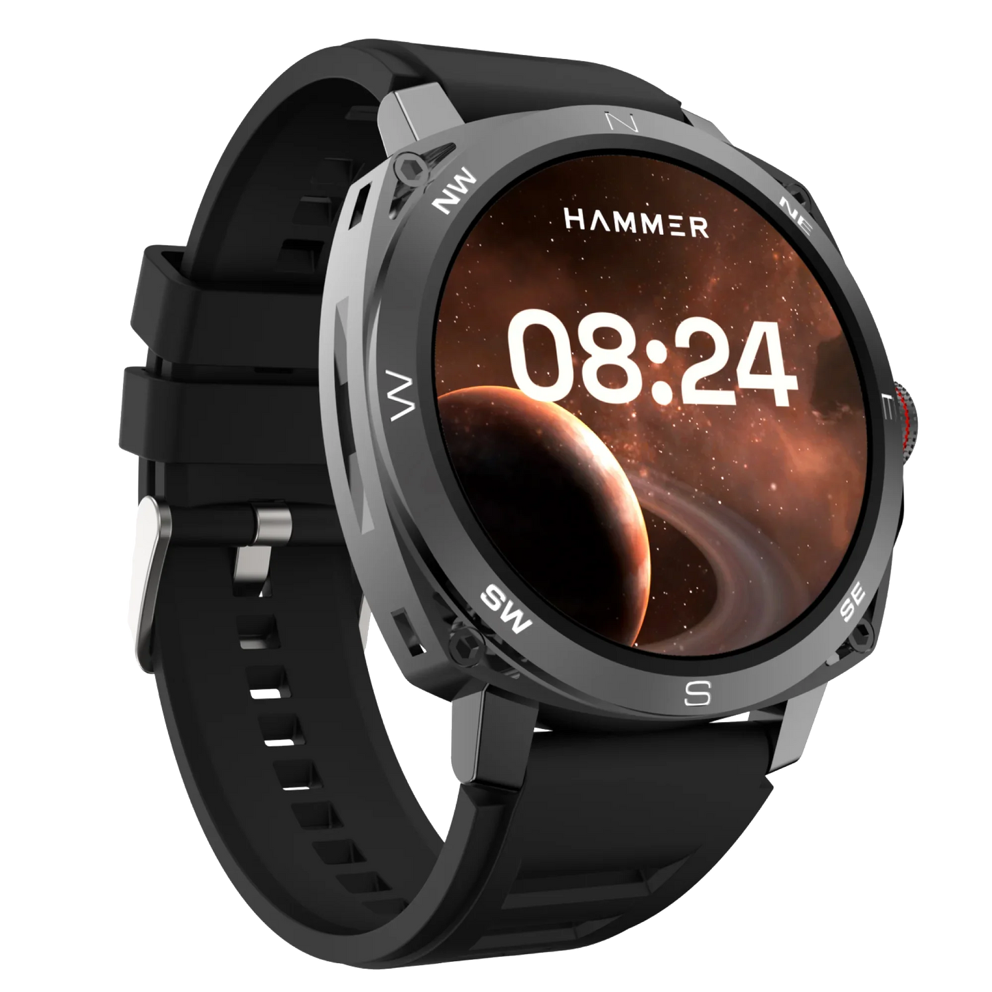 Hammer Fit Pro 1.43 Super Amoled Display Bluetooth Calling Smart Watch