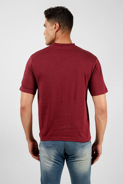 Drop Shoulder Crew Neck Tee High Rib Collar - Made in BCI Cotton