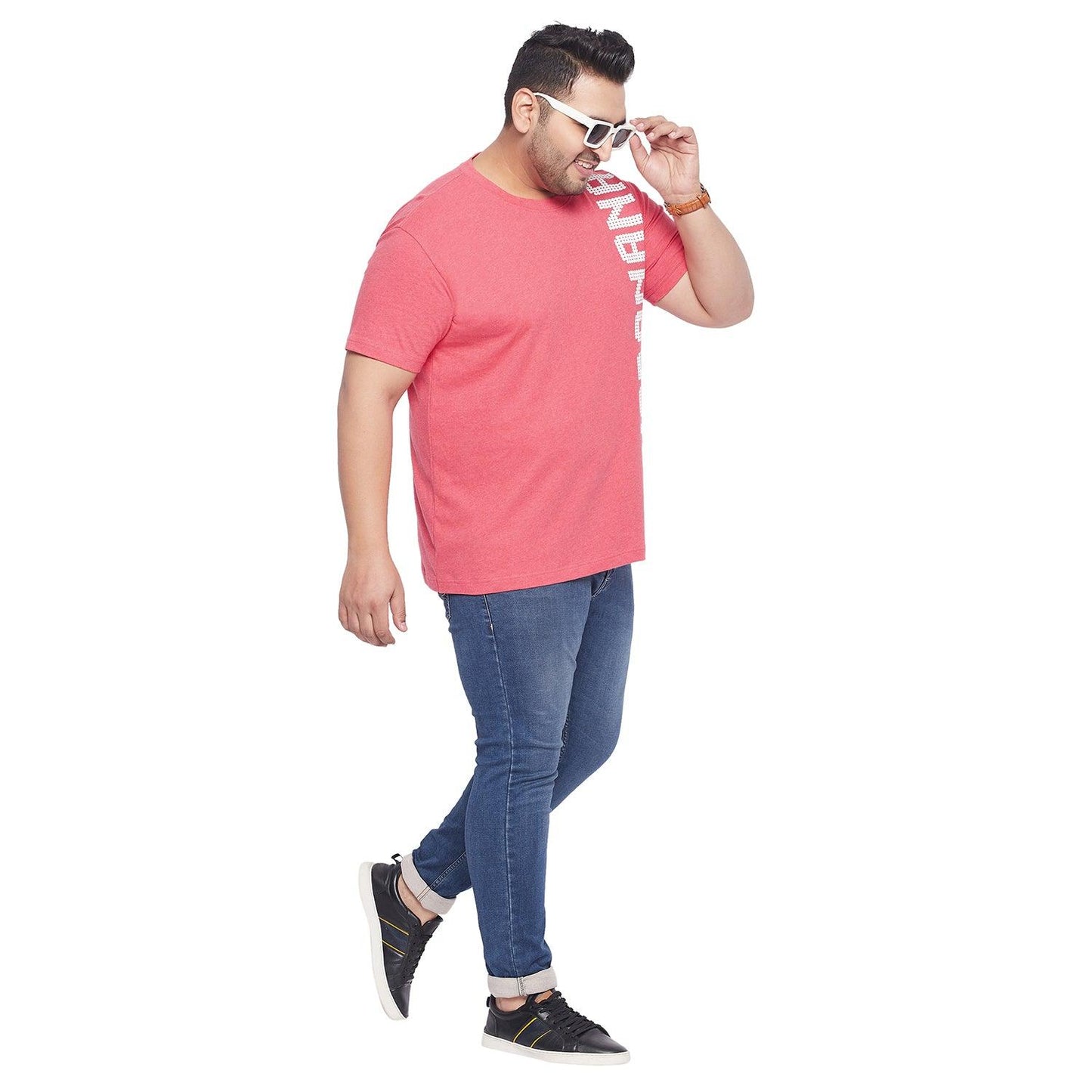 Men Plus Size Sutton Printed Round Neck Tshirt