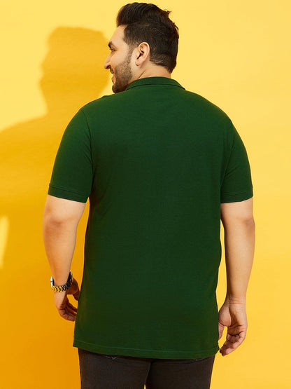 Men Plus Size Tim-BG Solid Polo Tshirt