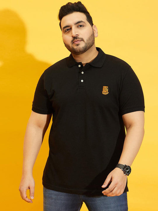 Men Plus Size Tim-B Solid Polo Tshirt