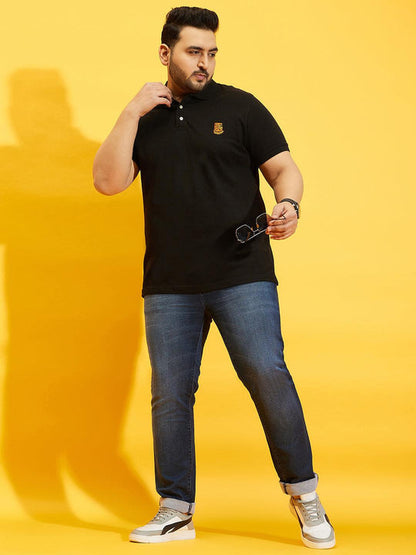 Men Plus Size Tim-B Solid Polo Tshirt