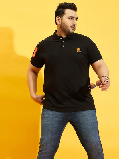 Men Plus Size Tim-B Solid Polo Tshirt