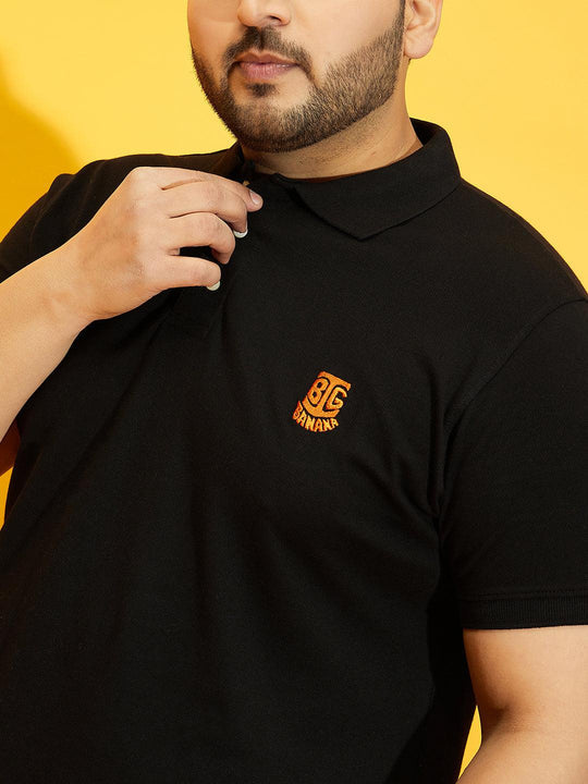 Men Plus Size Tim-B Solid Polo Tshirt