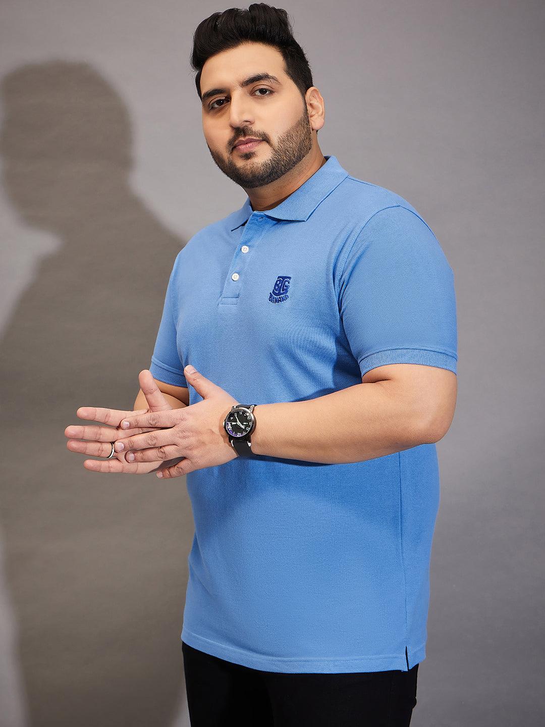 Men Plus Size Tim-SB Solid Polo Tshirt