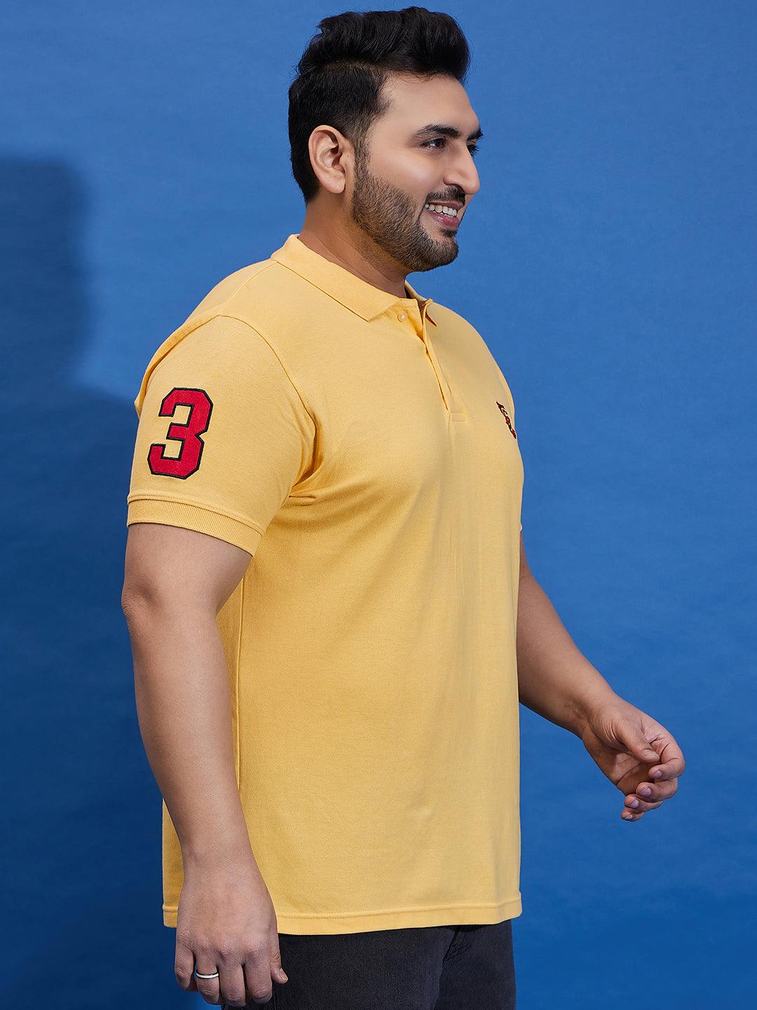 Men Plus Size Tim-Y Solid Polo Tshirt