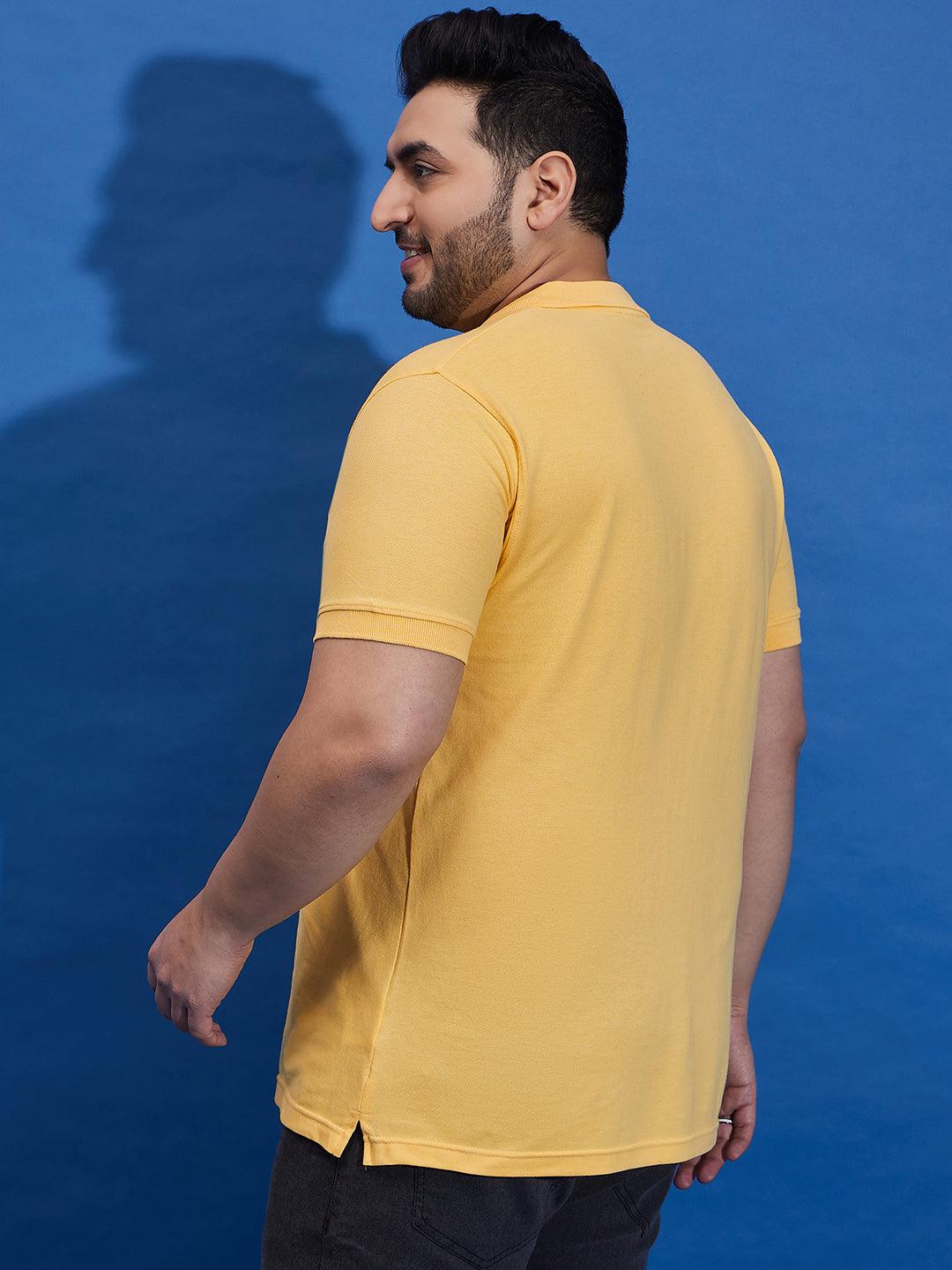 Men Plus Size Tim-Y Solid Polo Tshirt