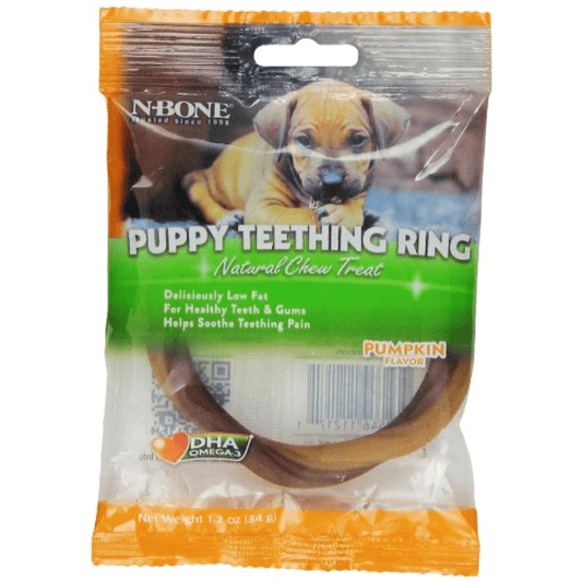 NPIC Pumpkin Flavour N Bone Puppy Teething Ring Dog Treats