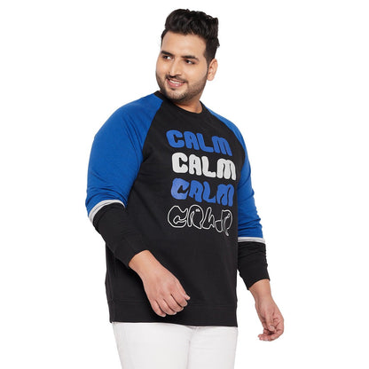 Men Plus Size Tarragon Printed Sweatshirt