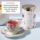 The Herb Basket  Floral pink tea