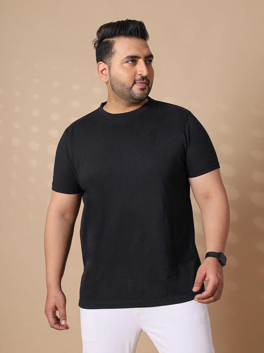 Men Plus Size Tony-B Solid Round Neck Tshirt