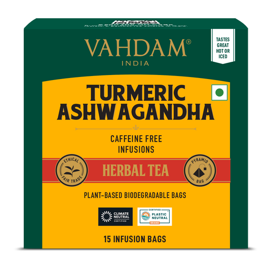 Turmeric Ashwagandha Herbal Tea Tisane 15 Count