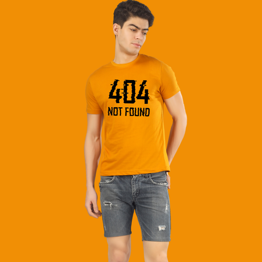 Error 404 Not Found Printed Tee