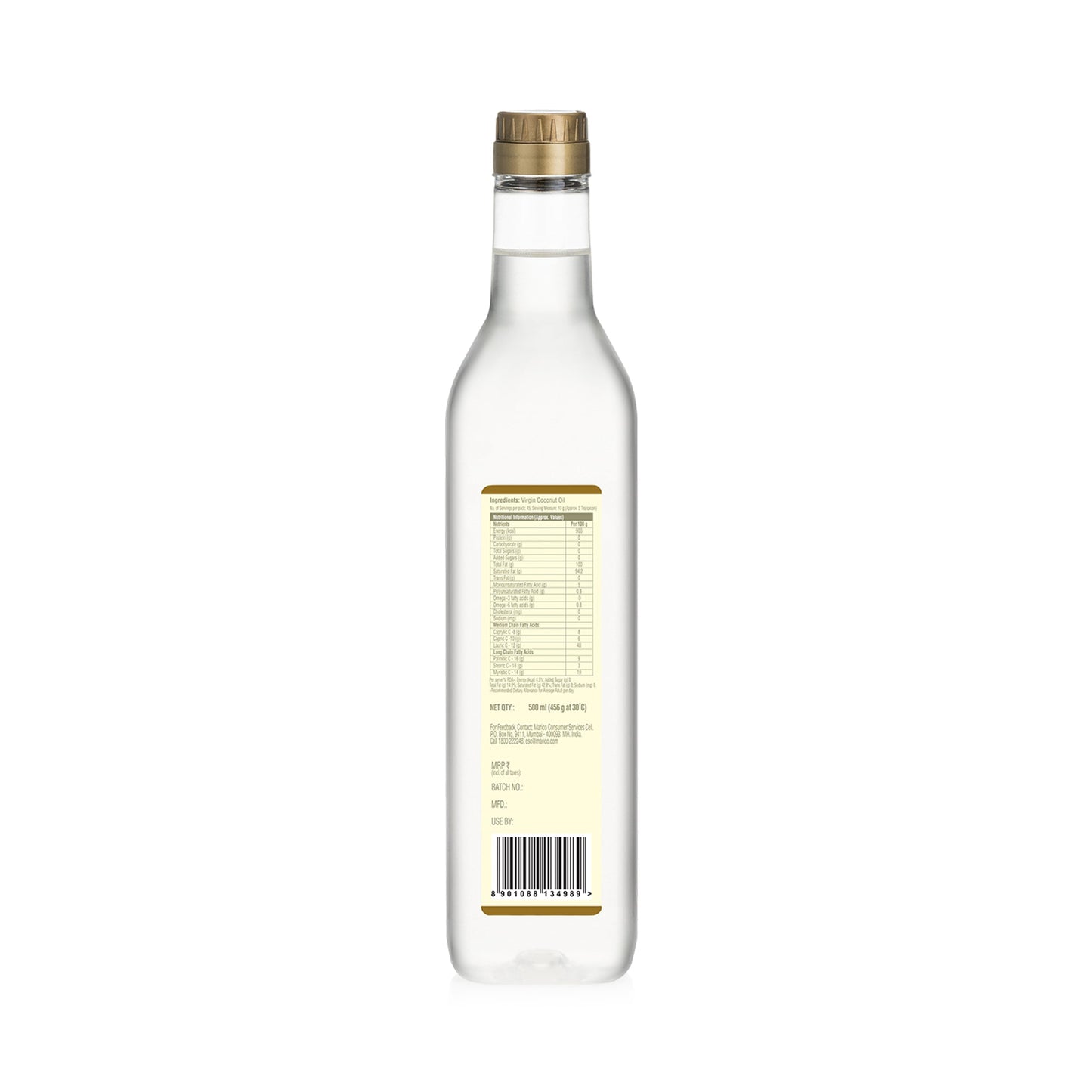 Cold Pressed Natural Virgin Coconut Oil  From the makers of Parachute  500 ml