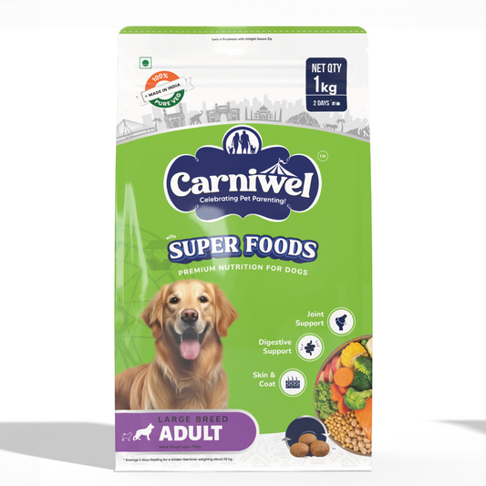 Carniwel Superfoods Veg For Large Breed Adult  Dog Dry Food