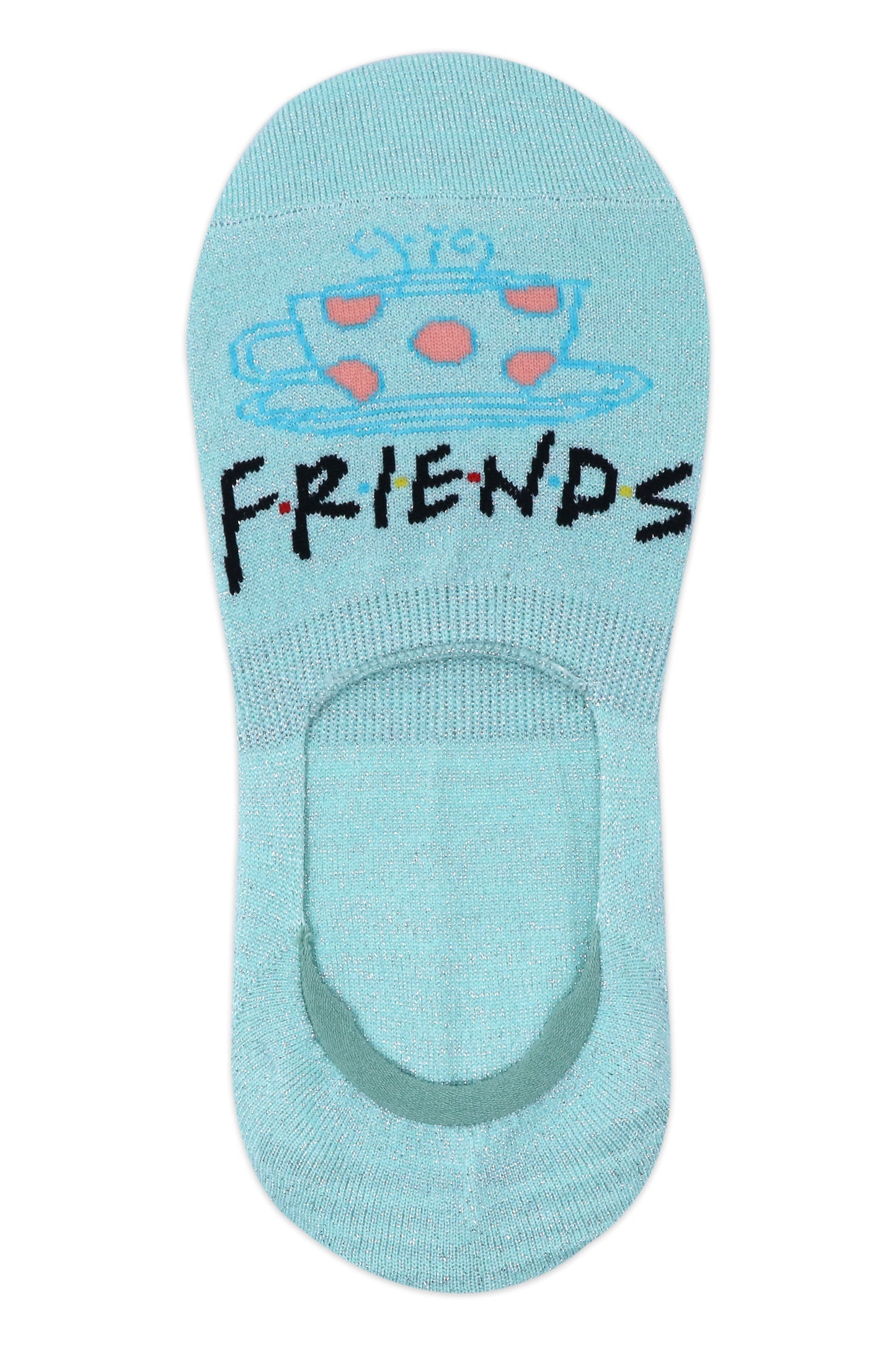 Balenzia x Friends Women-LoaferNo Show Socks Pack of 2 Pairs1U- Green Blue