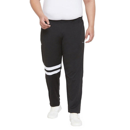 Men Plus Size Waffel Solid Trackpant