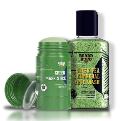 Green Tea Mask Stick  Green Tea Face Wash Combo