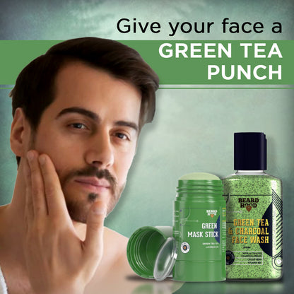 Green Tea Mask Stick  Green Tea Face Wash Combo