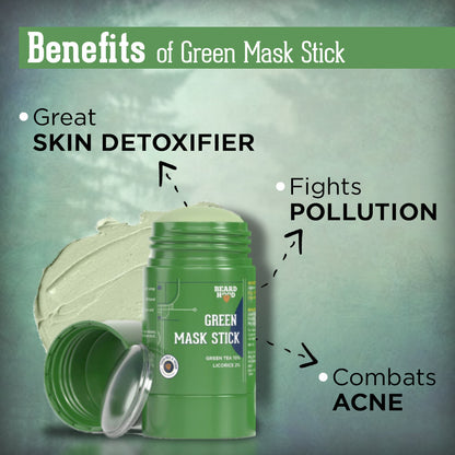 Green Tea Mask Stick  Green Tea Face Wash Combo