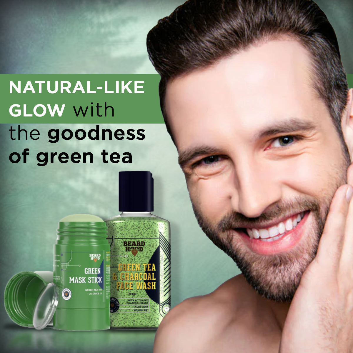 Green Tea Mask Stick  Green Tea Face Wash Combo