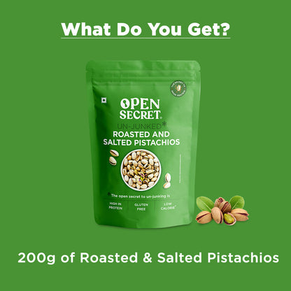 Open Secret Unjunked Roasted and Salted Pistachio 200g