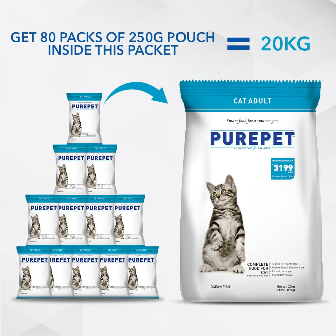 Purepet Ocean Fish Adult Cat Dry Food