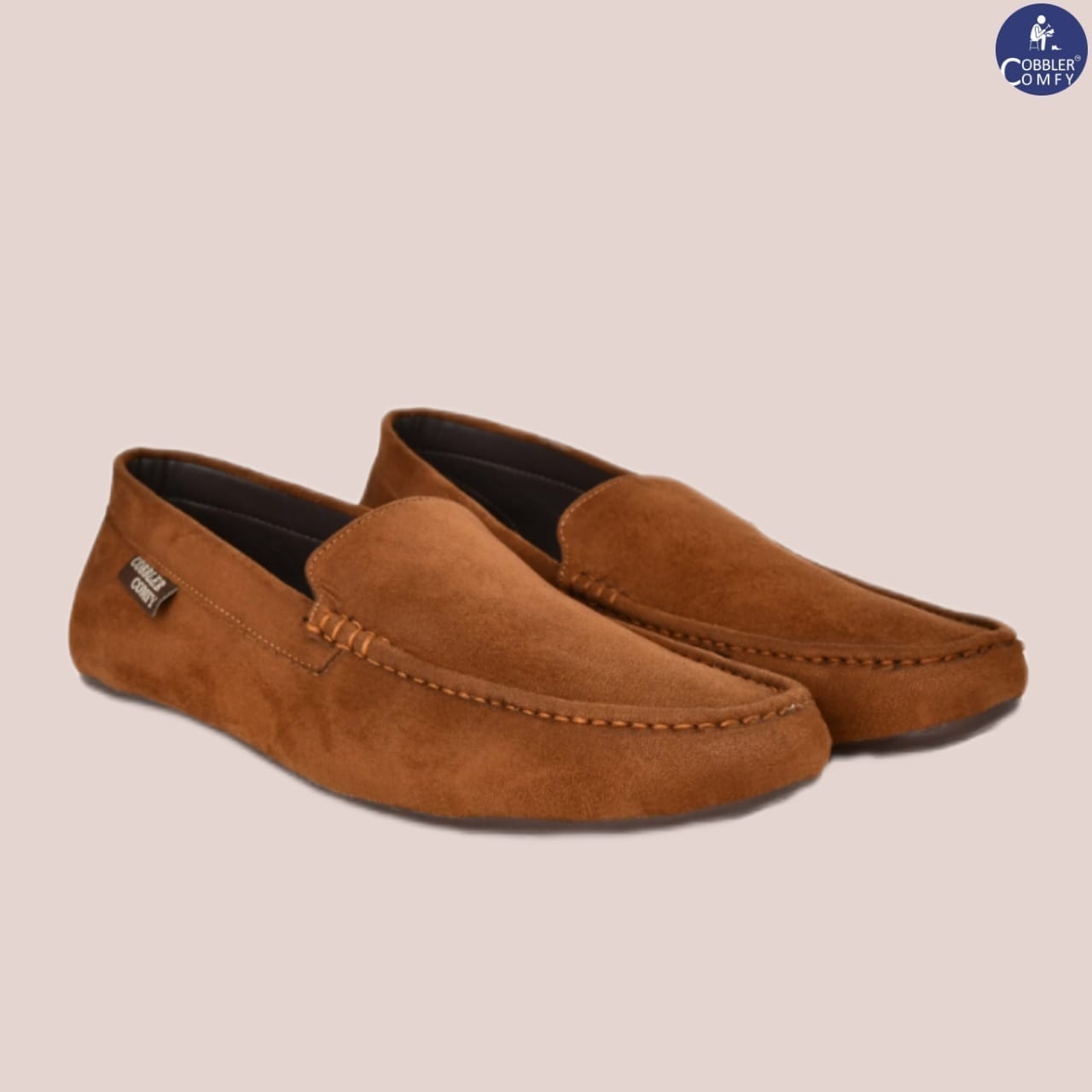 Premium Suede Franco Loafers for Men  Tan