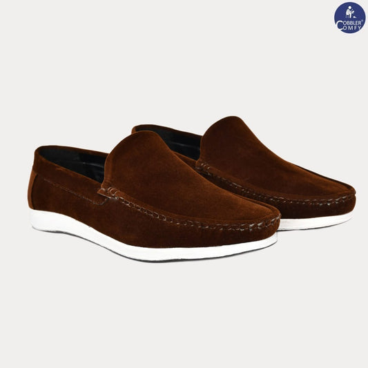 Velvet Classic Pull-on Loafer for Men  Coffee