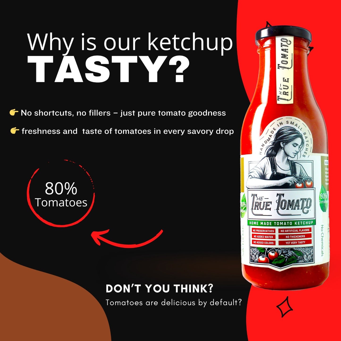 The True Tomato Ketchup 220 gm