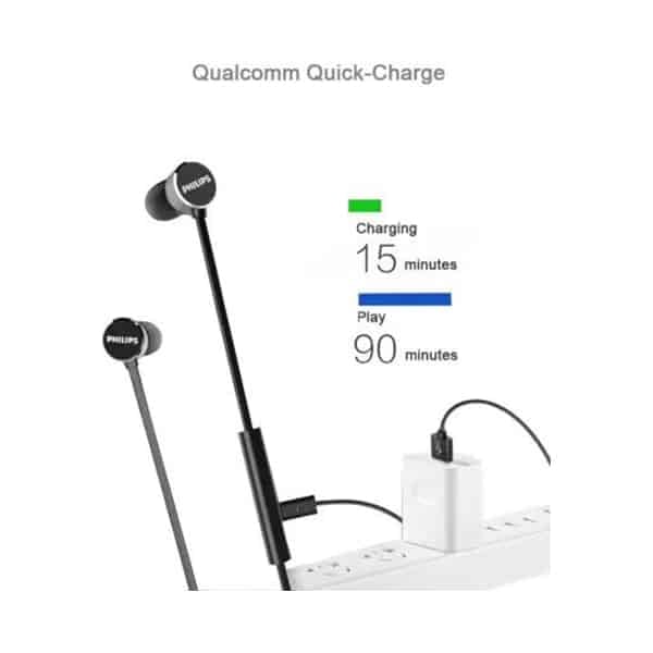 Philips Upbeat TAUN102BK00 With Spash-Proof design Bluetooth Headset