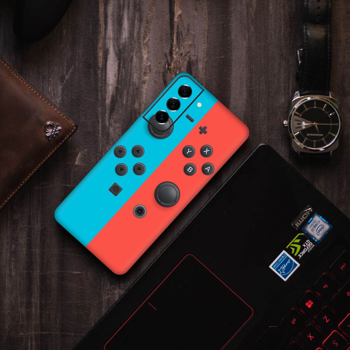 Red Blue JoyStick Mobile Skin