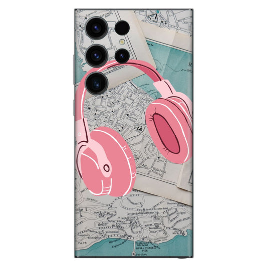 Travel Headphones Mobile Skin