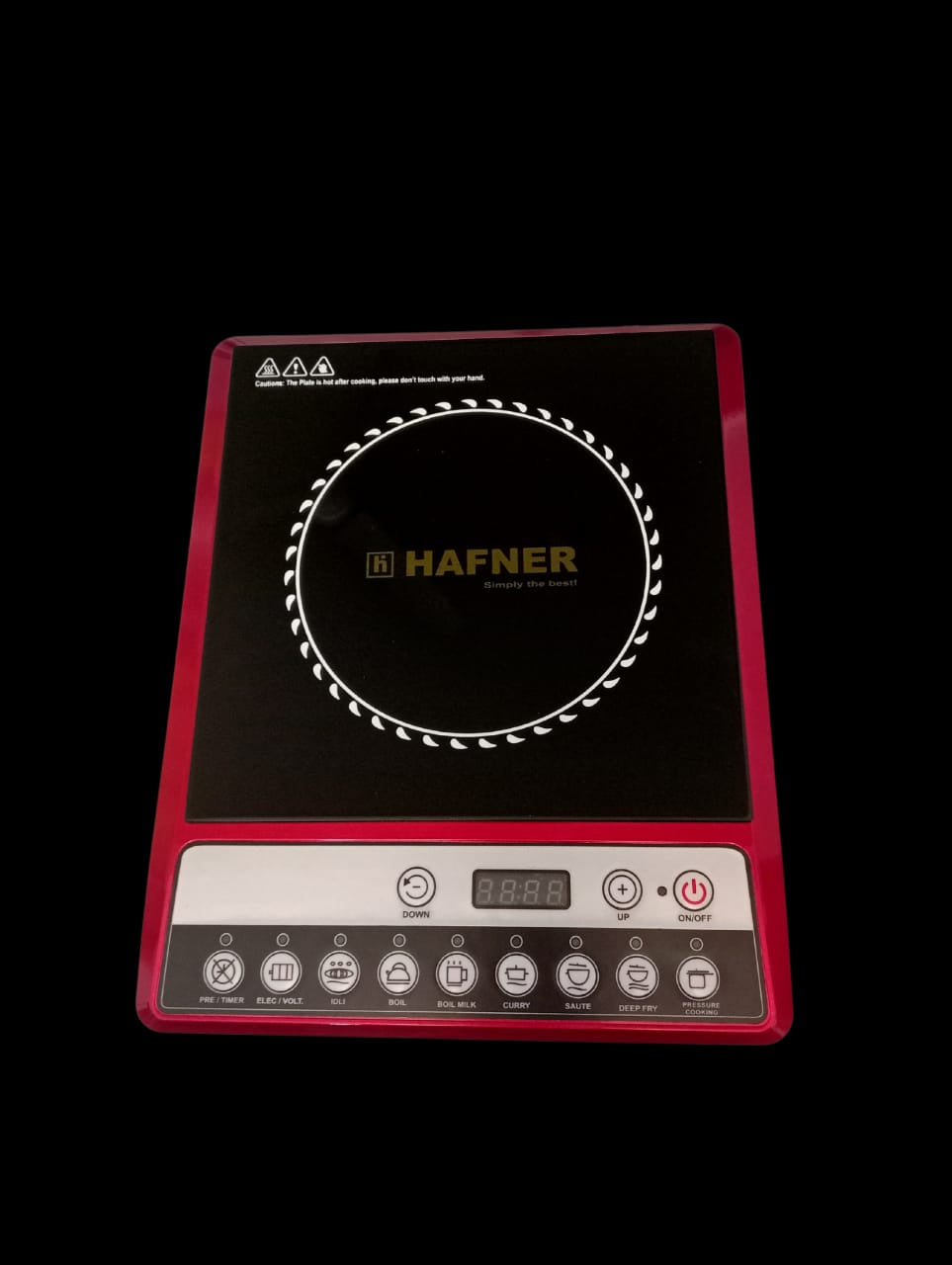 HAFNER by HAFNER Induction CooktopRed Push Button  INDUCTION COOKTOP PREMIUM RED