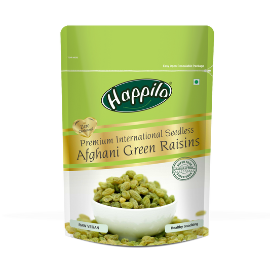 Happilo Premium seedless Afghani Green Raisins