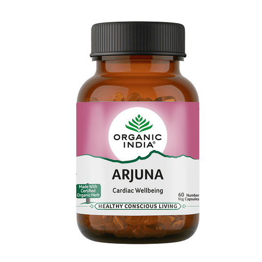 Organic India Arjuna 60 Capsule Bottle