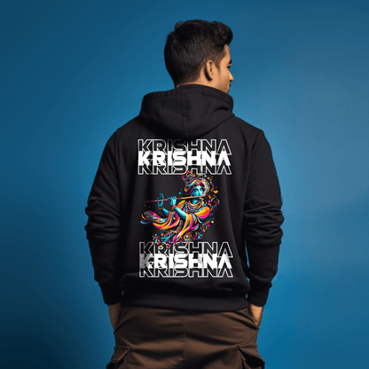 Krishna Printed Hoodie for Men