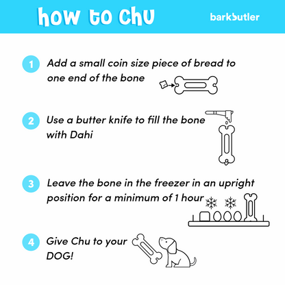 Barkbutler Chu the bone Treat Dispensing Toy for Dogs Green