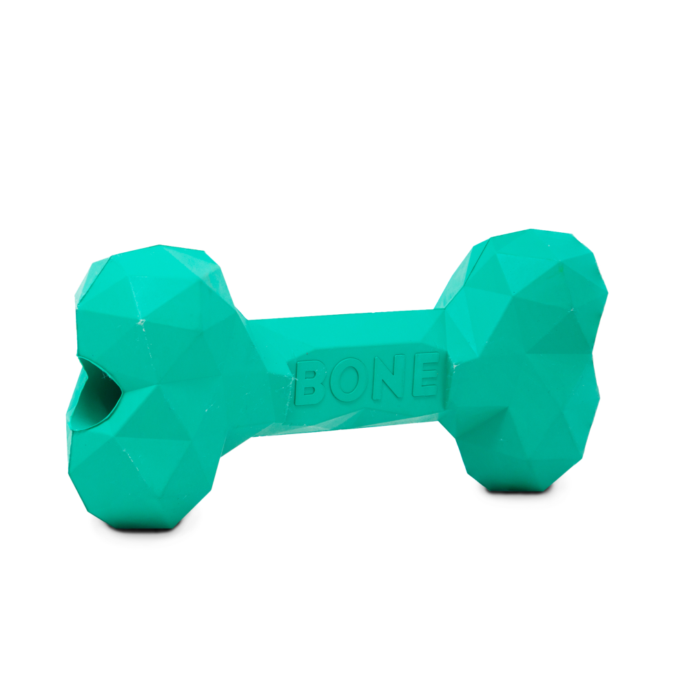 Barkbutler Chu the bone Treat Dispensing Toy for Dogs Green